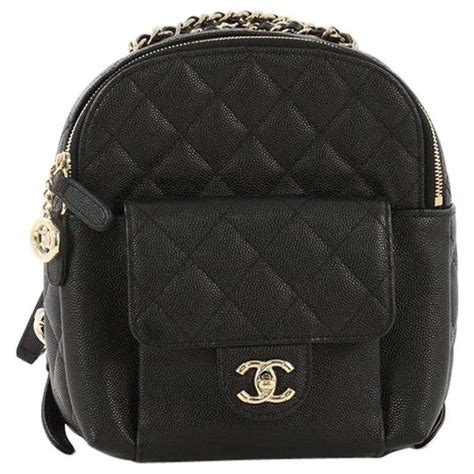 chanel cc day backpack quilted caviar mini|CHANEL Caviar Quilted CC Mini Classic Backpack Black.